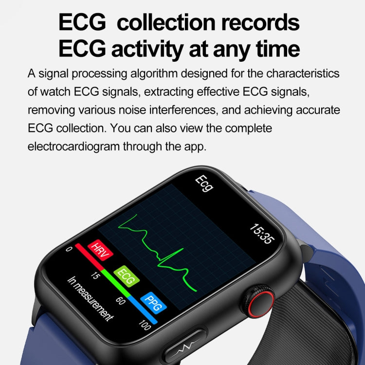 TK63 1.91 Inch Color Screen Air Pump Smart Watch, Supports Blood Pressure Monitoring / ECG(Red) - Smart Watches by PMC TechLife | Online Shopping South Africa | PMC TechLife