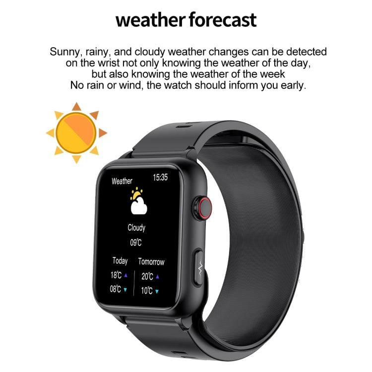 TK63 1.91 Inch Color Screen Air Pump Smart Watch, Supports Blood Pressure Monitoring / ECG(Red) - Smart Watches by PMC TechLife | Online Shopping South Africa | PMC TechLife