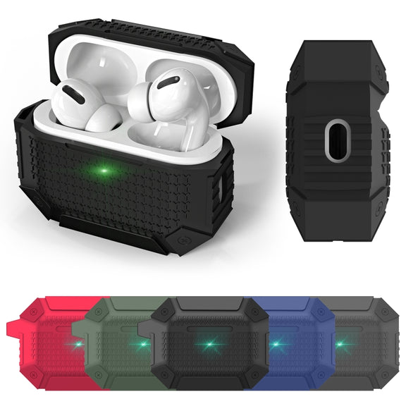 For AirPods Pro 2 Wireless Earphones Shockproof Armor Protective Case(Grey)