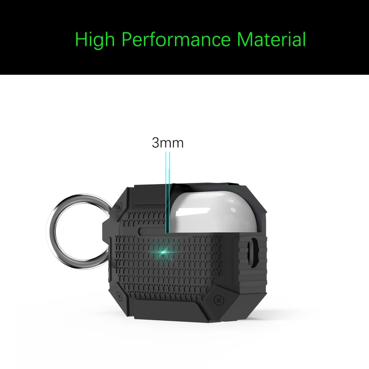 For AirPods Pro 2 Wireless Earphones Shockproof Armor Protective Case(Grey)