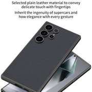 For Samsung Galaxy S24 Ultra 5G GKK Metal Paint Skin Feel Leather Full Coverage Phone Case(Purple)