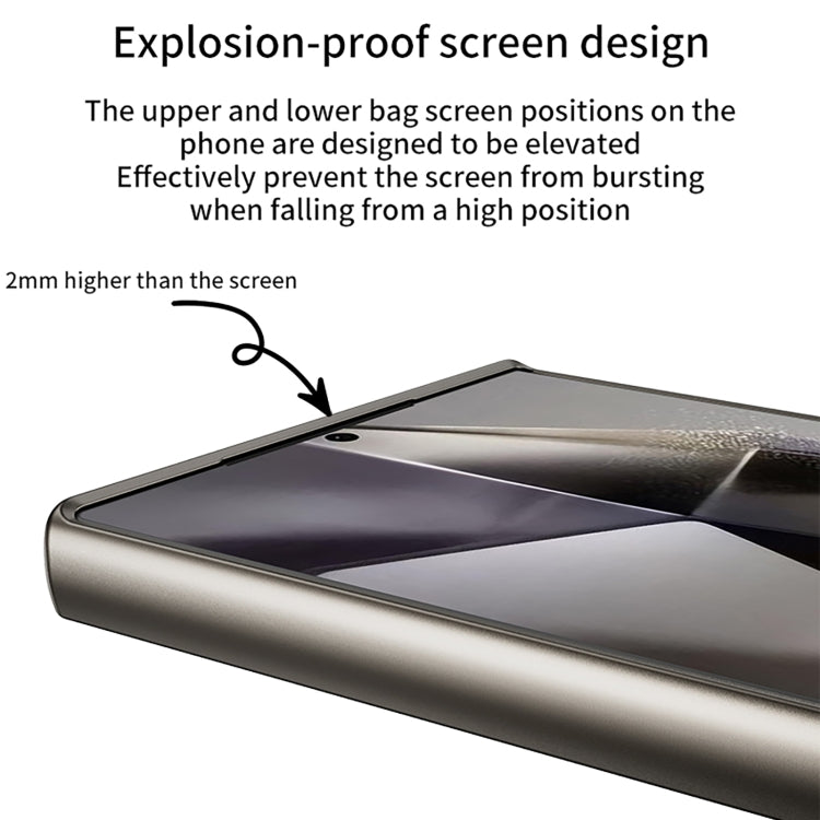 For Samsung Galaxy S24 Ultra 5G GKK Metal Paint Skin Feel Leather Full Coverage Phone Case(Purple)