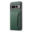 For Google Pixel 7 Pro 5G Calf Texture Card Bag Design Full Coverage Phone Case(Green) - Google Cases by PMC TechLife | Online Shopping South Africa | PMC TechLife | Buy Now Pay Later Mobicred