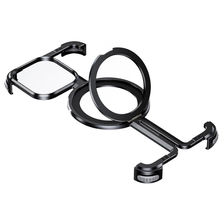 For iPhone 14 Pro MagSafe Magnetic Frameless Holder Phone Case(Black)