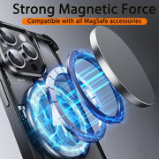 For iPhone 14 Pro MagSafe Magnetic Frameless Holder Phone Case(Black)