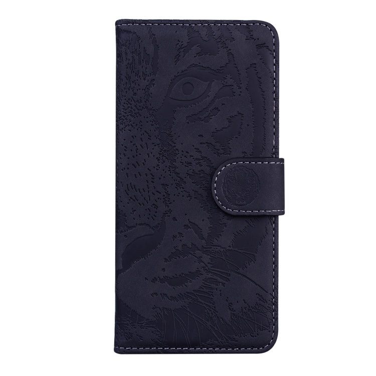 For Google Pixel 9 Tiger Embossing Pattern Flip Leather Phone Case(Black)