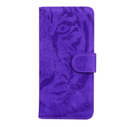 For Google Pixel 9 Tiger Embossing Pattern Flip Leather Phone Case(Purple)