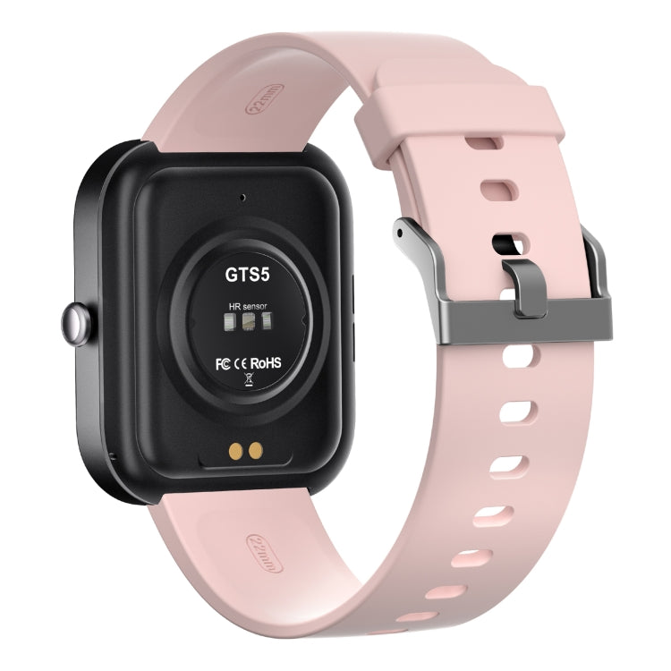 GTS5 2.0 inch Fitness Health Smart Watch, BT Call / Heart Rate / Blood Pressure / MET / Blood Glucose(Pink)