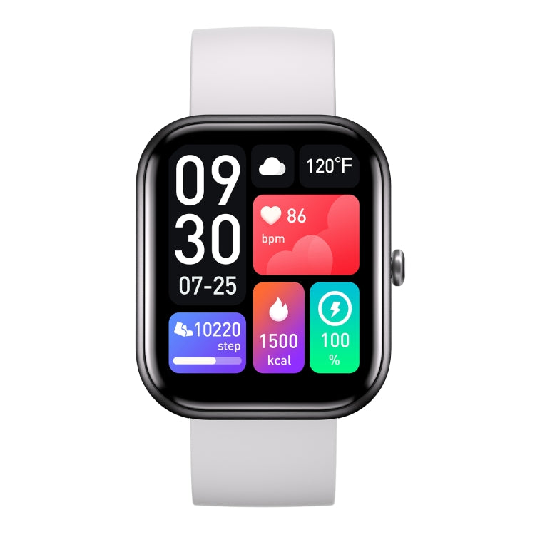 GTS5 2.0 inch Fitness Health Smart Watch, BT Call / Heart Rate / Blood Pressure / MET / Blood Glucose(Light Grey) - Smart Wristbands by PMC TechLife | Online Shopping South Africa | PMC TechLife