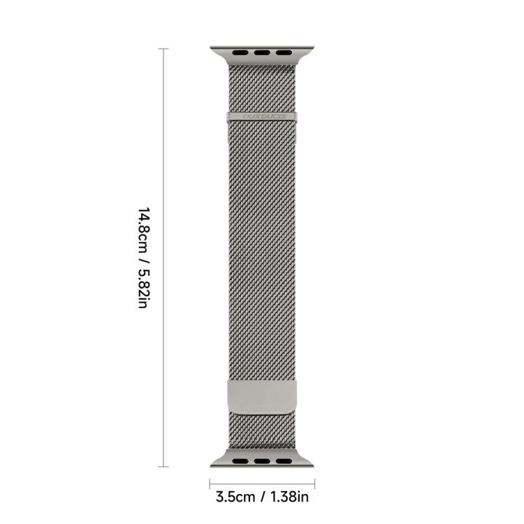 For Apple Watch SE 2023 40mm DUX DUCIS Milanese Pro Series Stainless Steel Watch Band(Graphite)