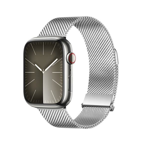 For Apple Watch SE 2023 40mm DUX DUCIS Milanese Pro Series Stainless Steel Watch Band(Silver)