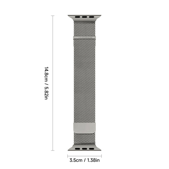 For Apple Watch SE 2022 40mm DUX DUCIS Milanese Pro Series Stainless Steel Watch Band(Graphite)