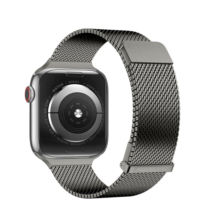 For Apple Watch SE 44mm DUX DUCIS Milanese Pro Series Stainless Steel Watch Band(Graphite) - Watch Bands by DUX DUCIS | Online Shopping South Africa | PMC TechLife | Buy Now Pay Later Mobicred