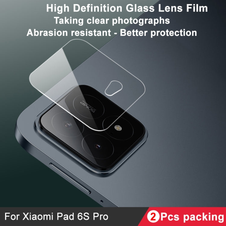 For Xiaomi Pad 6S Pro 12.4 2 PCS/Set IMAK HD Glass Rear Camera Lens Film - free shipping - PMC TechLife - Order now!
