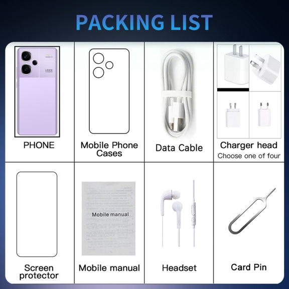 Note13 Pro+ / RF7, 2GB+16GB, 6.49 inch Face Identification Android 5.0 MTK6582 Quad Core, Network: 3G, Dual SIM(White)