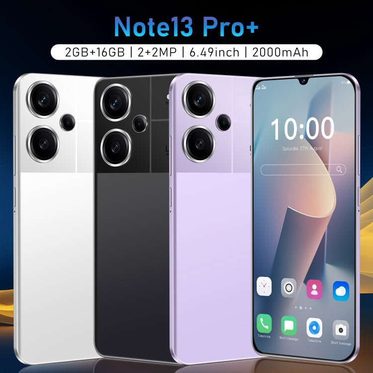 Note13 Pro+ / RF7, 2GB+16GB, 6.49 inch Face Identification Android 5.0 MTK6582 Quad Core, Network: 3G, Dual SIM(Purple) -  by PMC TechLife | Online Shopping South Africa | PMC TechLife