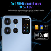 Note40 / X16, 2GB+16GB, 6.49 inch Face Identification Android 8.1 MTK6580A Quad Core, Network: 3G, Dual SIM(Blue)
