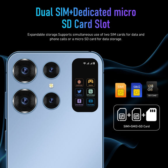 Note40 / X16, 2GB+16GB, 6.49 inch Face Identification Android 8.1 MTK6580A Quad Core, Network: 3G, Dual SIM(Blue)