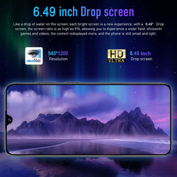 Note40 / X16, 2GB+16GB, 6.49 inch Face Identification Android 8.1 MTK6580A Quad Core, Network: 3G, Dual SIM(Blue)