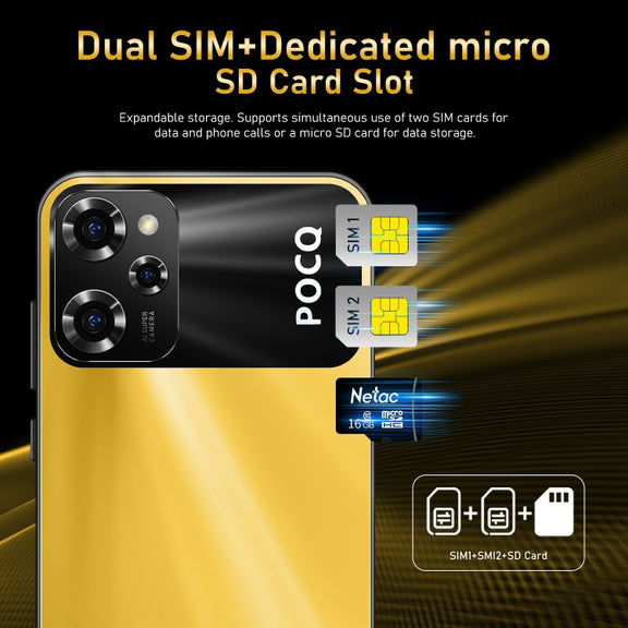 X5 Pro / X17, 2GB+16GB, 6.49 inch Face Identification Android 8.1 MTK6580A Quad Core, Network: 3G, Dual SIM(Yellow)