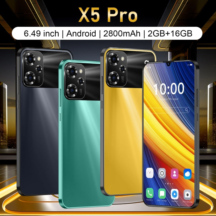 X5 Pro / X17, 2GB+16GB, 6.49 inch Face Identification Android 8.1 MTK6580A Quad Core, Network: 3G, Dual SIM(Yellow)