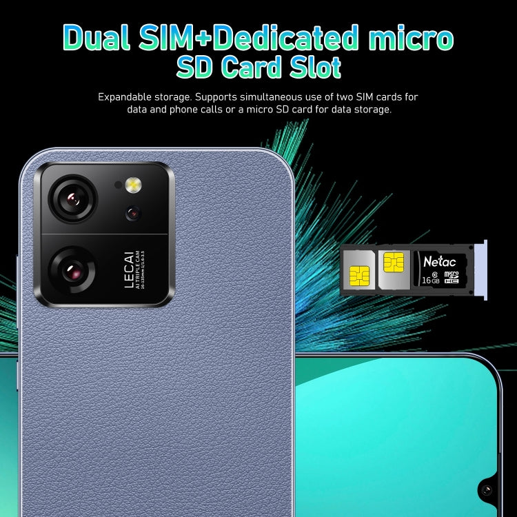 13T Pro / X18, 2GB+16GB, 6.49 inch Face Identification Android 8.1 MTK6580A Quad Core, Network: 3G, Dual SIM(Blue) -  by PMC TechLife | Online Shopping South Africa | PMC TechLife