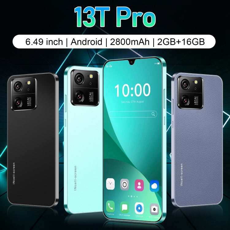 13T Pro / X18, 2GB+16GB, 6.49 inch Face Identification Android 8.1 MTK6580A Quad Core, Network: 3G, Dual SIM(Green)