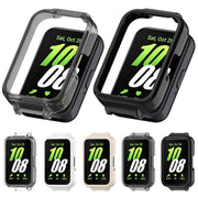 For Samsung Galaxy Fit 3 12mm Half Coverage Hollowed PC Watch Protective Case(Transparent White)