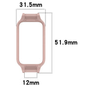 For Samsung Galaxy Fit 3 12mm Half Coverage Hollowed PC Watch Protective Case(White)