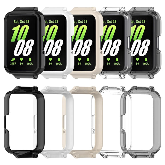 For Samsung Galaxy Fit 3 12mm Half Coverage Hollowed PC Watch Protective Case(White)