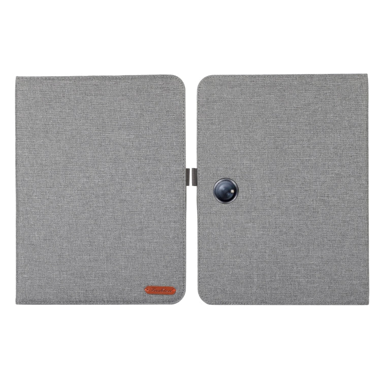 For OPPO Pad Neo 11.4 Fabric Leather Tablet Case(Grey) - OPPO by PMC TechLife | Online Shopping South Africa | PMC TechLife
