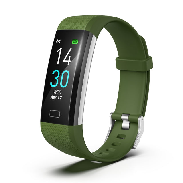 S5-4 Smart Bracelet IP68 Water-resistant Heart Rate Sport Fitness Tracker Smart Watch(Army Green)