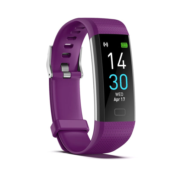 S5-4 Smart Bracelet IP68 Water-resistant Heart Rate Sport Fitness Tracker Smart Watch(Purple)