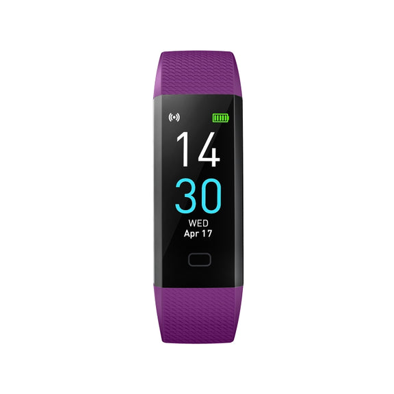 S5-4 Smart Bracelet IP68 Water-resistant Heart Rate Sport Fitness Tracker Smart Watch(Purple)