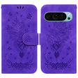 For Google Pixel 9 Pro Butterfly Rose Embossed Leather Phone Case(Purple) - Google Cases by PMC TechLife | Online Shopping South Africa | PMC TechLife | Buy Now Pay Later Mobicred