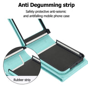 For Motorola Razr 40 Ultra / Razr 2023 V-shaped RFID Card Slot Phone Case with Ring Holder(Green)