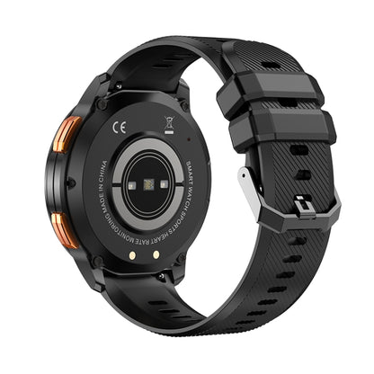 LEMFO AK59 1.43 inch AMLOED Round Screen Silicone Strap Smart Watch(Black) - free shipping - PMC Jewellery - Order now!