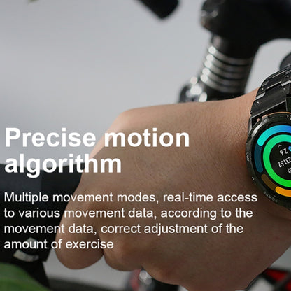 LEMFO AK59 1.43 inch AMLOED Round Screen Silicone Strap Smart Watch(Black) - free shipping - PMC Jewellery - Order now!