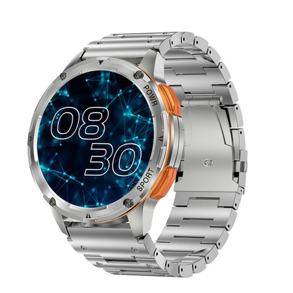 LEMFO AK59 1.43 inch AMLOED Round Screen Steel Strap Smart Watch(Silver) - free shipping - PMC Jewellery - Order now!