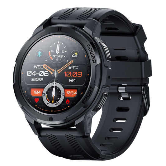 LEMFO C25 1.43 inch HD Round Screen Outdoor Smart Watch Supports Blood Oxygen Detection/Sedentary Reminder(Black Grey) - free shipping - PMC Jewellery - Order now!