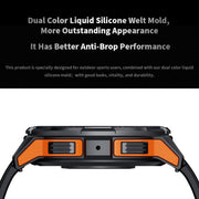 LEMFO C25 1.43 inch HD Round Screen Outdoor Smart Watch Supports Blood Oxygen Detection/Sedentary Reminder(Black Orange)