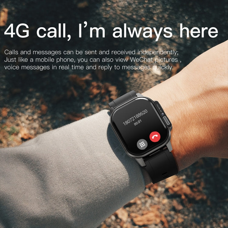 LEMFO DM62 2.13 inch AMOLED Square Screen Smart Watch Android 8.1, Specification:2GB+16GB(Black) - free shipping - PMC Jewellery - Order now!