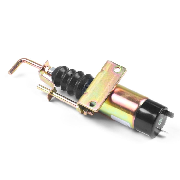 Lister Petter 24V Engine Flameout Solenoid Valve with Magnetic 366-07198(Black) - Engine Fittings by PMC TechLife | Online Shopping South Africa | PMC TechLife | Buy Now Pay Later Mobicred