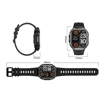 LEMFO DM63 2.13 inch AMOLED Square Screen Smart Watch Android 8.1, Specification:2GB+16GB(Black) - free shipping - PMC Jewellery - Order now!