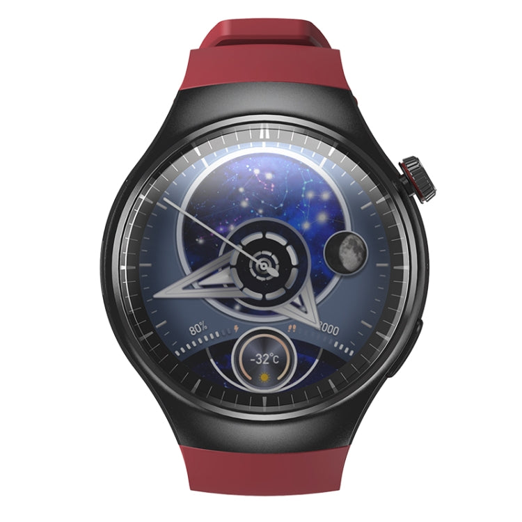 LEMFO DM80 1.43 inch AMOLED Round Screen Smart Watch Android 8.1, Specification:2GB+16GB(Red) - free shipping - PMC Jewellery - Order now!