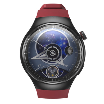 LEMFO DM80 1.43 inch AMOLED Round Screen Smart Watch Android 8.1, Specification:2GB+16GB(Red) - free shipping - PMC Jewellery - Order now!