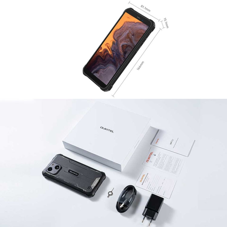 Oukitel WP32, 4GB+128GB, IP68/IP69K, 5.93 inch Android 13 Unisoc Tiger T606 Octa-core, NFC, OTG, Network: 4G(Black) - OUKITEL by OUKITEL | Online Shopping South Africa | PMC TechLife | Buy Now Pay Later Mobicred