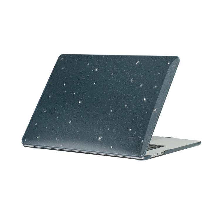 For MacBook Air 15.3 2024  A2941 (M2)/A3114 (M3) Gypsophila Laptop Protective Case(Black) - MacBook Air Cases by PMC TechLife | Online Shopping South Africa | PMC TechLife | Buy Now Pay Later Mobicred