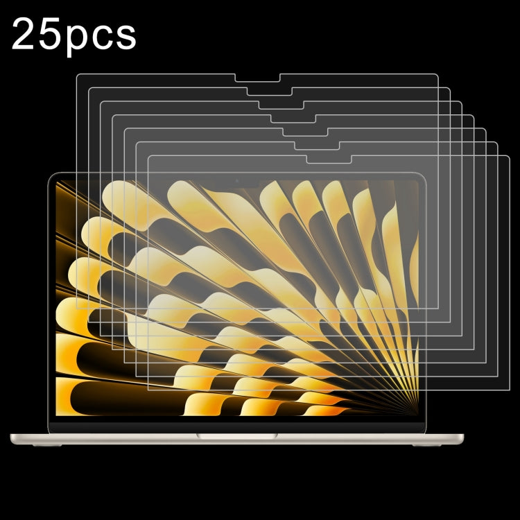 For Macbook Air 13.6 2023/2024/2025 25pcs 0.26mm 9H Surface Hardness Explosion-proof Tempered Glass Film - Screen Protectors by PMC TechLife | Online Shopping South Africa | PMC TechLife | Buy Now Pay Later Mobicred