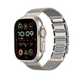 For Apple Watch SE 2023 44mm Magnetic Clasp Braided Chain Stainless Steel Watch Band(Frosted Gold) - Watch Bands by PMC TechLife | Online Shopping South Africa | PMC TechLife